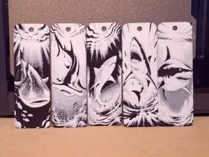 Set of 5 shark bookmarks
