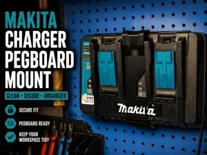 Makita DC18RD Charger Wall Mount also for pegboard