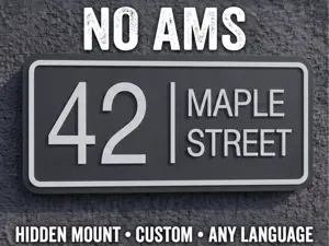 Customize Modern House Number Plate & Address Sign