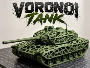 Voronoi Tank – Futuristic 3D Printable