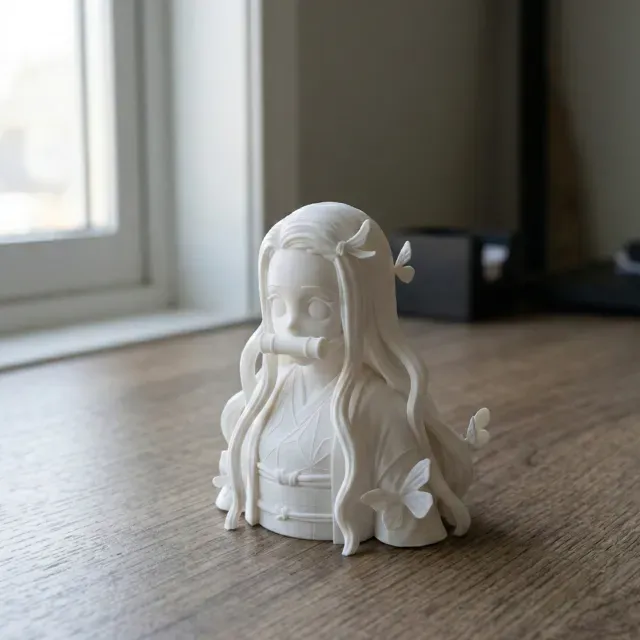 Nezuko Kamado Demon Slayer Bust 3D Print Model 252 — Фото 3 из 3