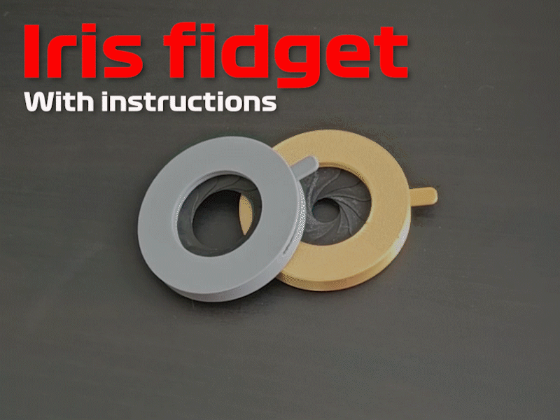 Mechanical Iris Fidget v2 with instructions