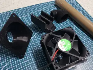 A1 MB Air Duct - PVC Pipe + 80mm Fan