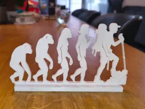 Human Evolution Hiker – Hiking Silhouette