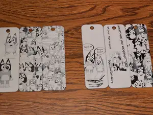 Blue Heeler Dog Hueforge Bookmarks Black/White
