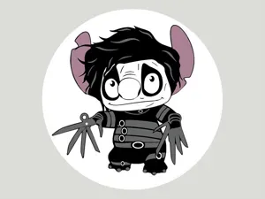 Stitch Scissorhands Cosplay Coaster