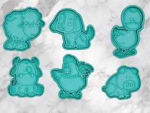 Farm animal cookie cutter set 