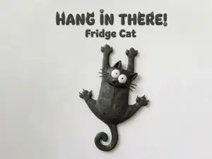 Hang In There! Fridge Cat