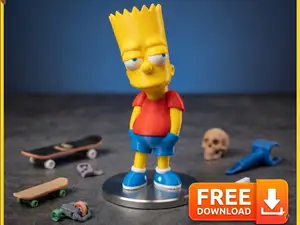 Bart Simpson "Classic Posing" - AMS Multicolor