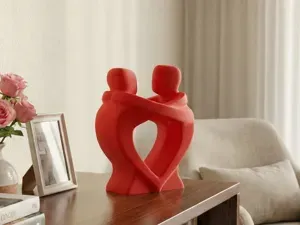 Modern Lovers Figure Valentine's Day Sculpture