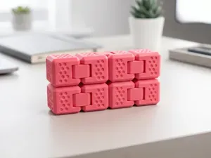 Textured Infinity Cube – Print-in-Place Fidget Toy