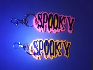 Halloween - Spooky - Glow - keyring - keychain