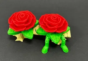 Articulated Rose with Stem - Valentine's day