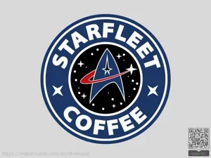 Star Trek Starfleet Coffee Coaster
