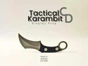Karambit Replica Prop Display Cosplay Knife COD CS