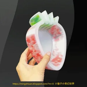 Cute Strawberry Bowl - Cleaned Filament Filling