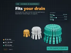 Customizable Roof Drain Cover, Any Pipe Size