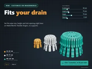 Customizable Roof Drain Cover, Any Pipe Size