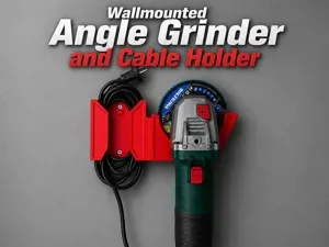 Wallmounted Angle Grinder and Cable Holder