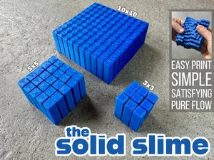 SolidSlime: solid fidget toy that flows like slime