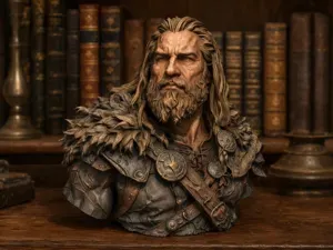 Busto fantasy del Guerriero Vichingo