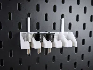 A1 Bambu Hotend Shelf for Ikea Skadis - 2 variants