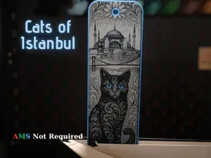 Cats of Istanbul Hueforge Bookmark (Hagia Sophia)