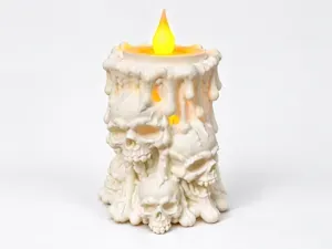 SkullDrip – LED Halloween Candle