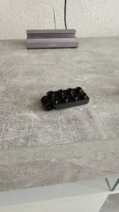 plate2x4 with hinge compatible with "Duplo" brick