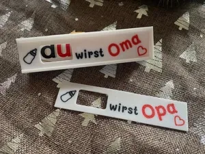 Duplo Chocolate bar Box- Gift Box-Du wirst Oma-Opa
