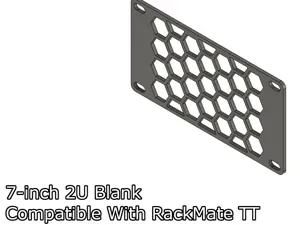 7-inch 2U Rack Mountable Blanks