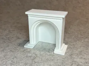 Fireplace for dollhouse miniature house 1:18