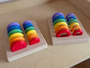 Holder for Open-Ended Loose Parts Rings and Coins