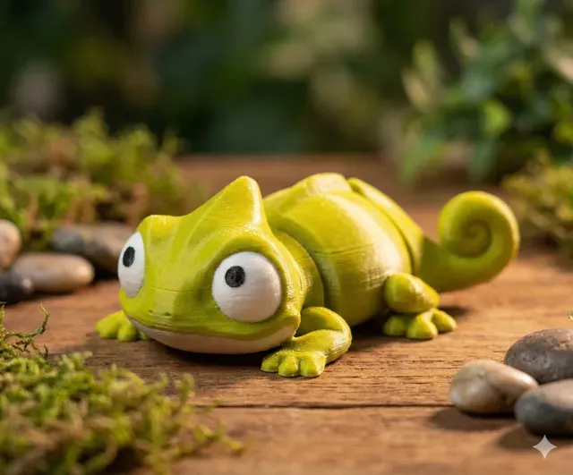 Süßes Flexi Chamäleon / Cute Articulated Chameleon — Фото 2 из 3