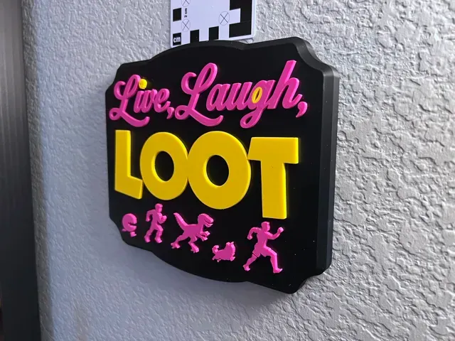 Live Laugh Loot | Dungeon Crawler Carl Sign — Фото 4 из 4