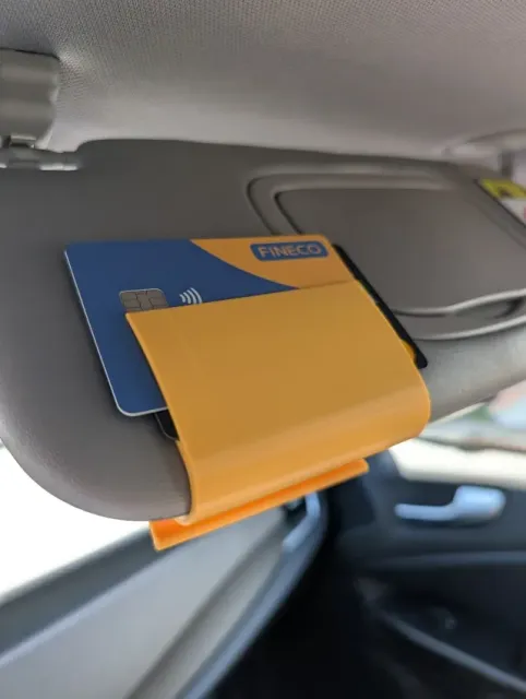 Car Sun Visor Glasses and Card Holder — Фото 3 из 3