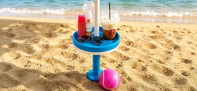 Beach Umbrella Table - Modular - 3 Parasol Sizes — Image 5 of 7