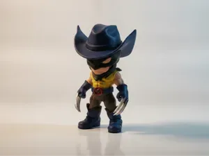 Cowboy Wolverine Chibi Figure