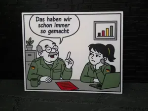 Magnet Schild "Das haben wir..."