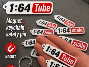 1:64 magnet, keychain, safety pin vol.2