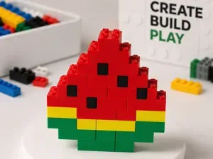 Watermelon Brick Build – Fits Most Building Bricks