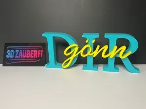 gönn dir - 3D Schriftzug