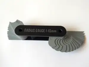 Radius Gauge 1-10mm and 11-20mm, 0.5mm increments