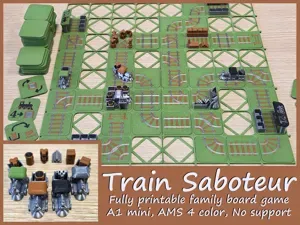 Train Saboteur the Board Game (Fully Printable)