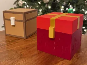 Minecraft Chest Christmas Gift Box