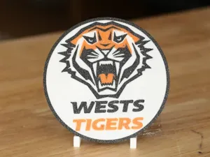 Wests Tigers NRL Rugby Team 100mm Round Coaster