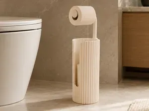 Modern Toilet Paper Holder & Storage Stand