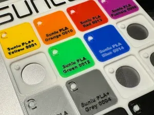 Bambu Lab Original Filament Swatch Sample Text