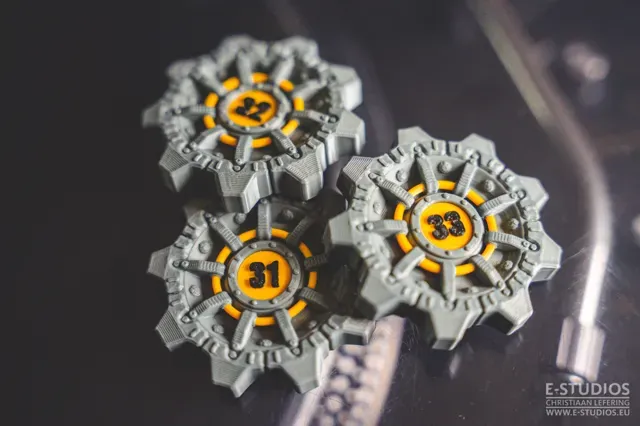 Fallout - Vault Door Brooches - [13 Vault Numbers] — Фото 2 из 7