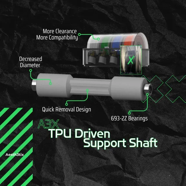 A3X Driven Support Shaft (TPU)